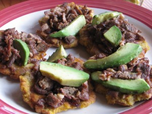 Tostones Con Carne